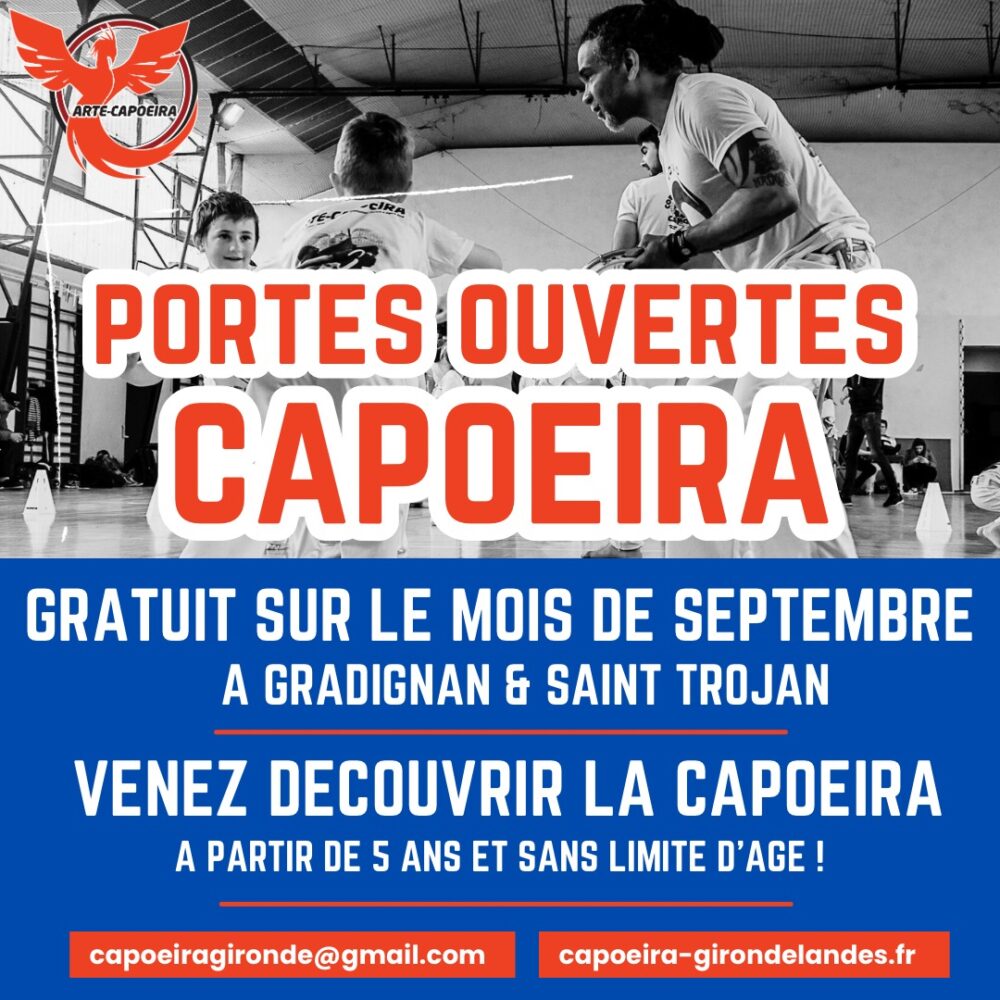 Portes ouvertes Capoeira Gironde à Gradignan et Saint-Trojan